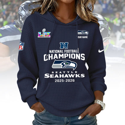 PREMIUM NFL X SEAHAW WOMEN WAFFLE FOR CHAMPIONSHIP NDT NHM