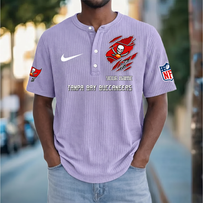 PREMIUM NFL  X  TBB Crew neck button Henry Shirt Limited Editions NDT VHM 230426