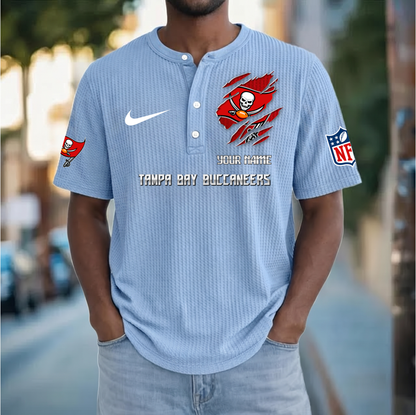 PREMIUM NFL  X  TBB Crew neck button Henry Shirt Limited Editions NDT VHM 230426