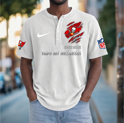 PREMIUM NFL  X  TBB Crew neck button Henry Shirt Limited Editions NDT VHM 230426