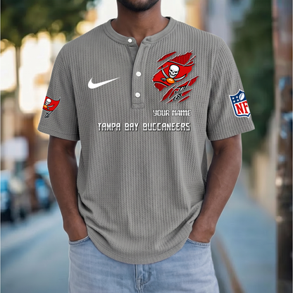 PREMIUM NFL  X  TBB Crew neck button Henry Shirt Limited Editions NDT VHM 230426