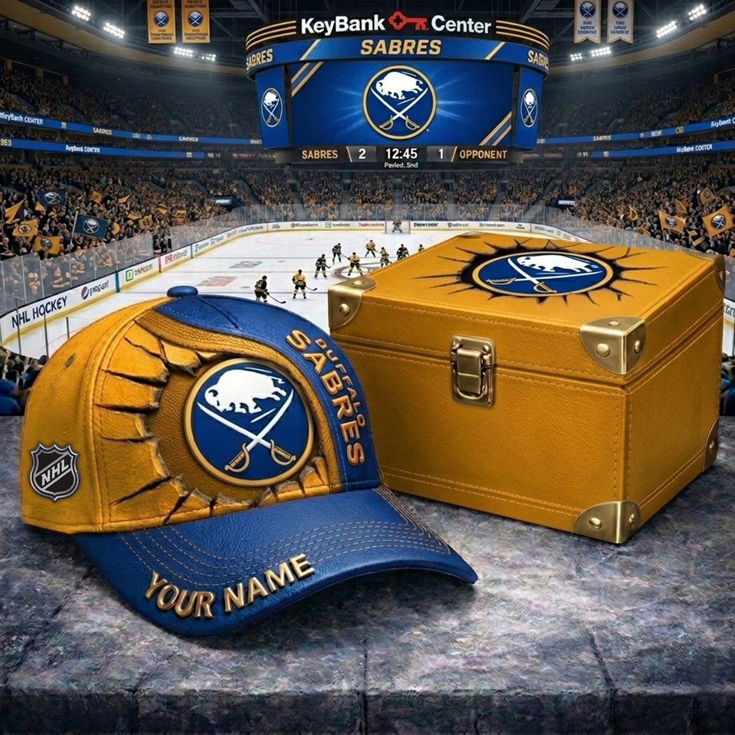 PREMIUM NHL X BS CRACK CUSTOM NAME HAT NDT NHM 140426