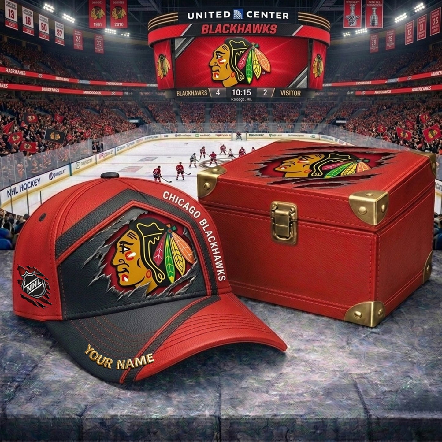 PREMIUM NHL X CB CRACK CUSTOM NAME V3 PLUS HAT NDT NHM 210426