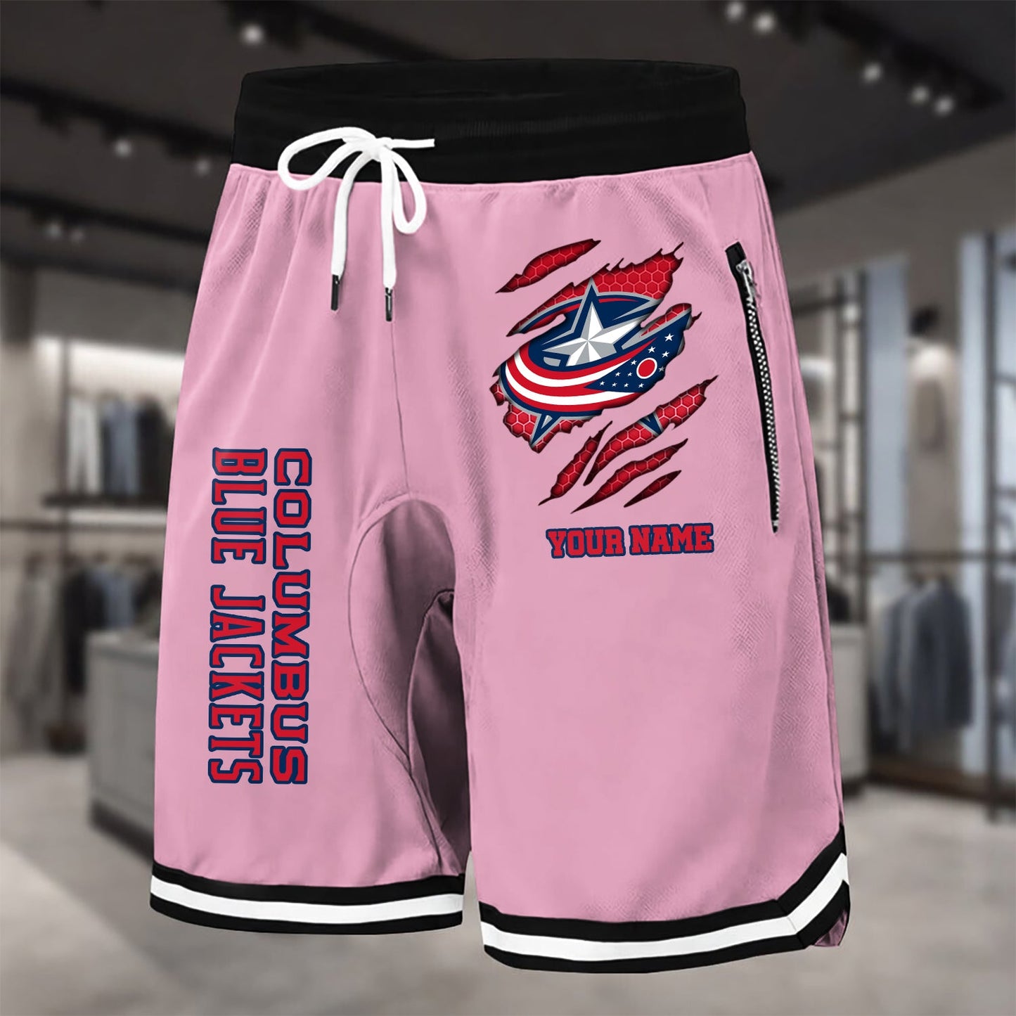 PREMIUM NHL X CBJ Summer Fitness Breathable Basketball Shorts NDT NHM 240426