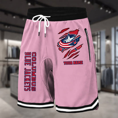 PREMIUM NHL X CBJ Summer Fitness Breathable Basketball Shorts NDT NHM 240426