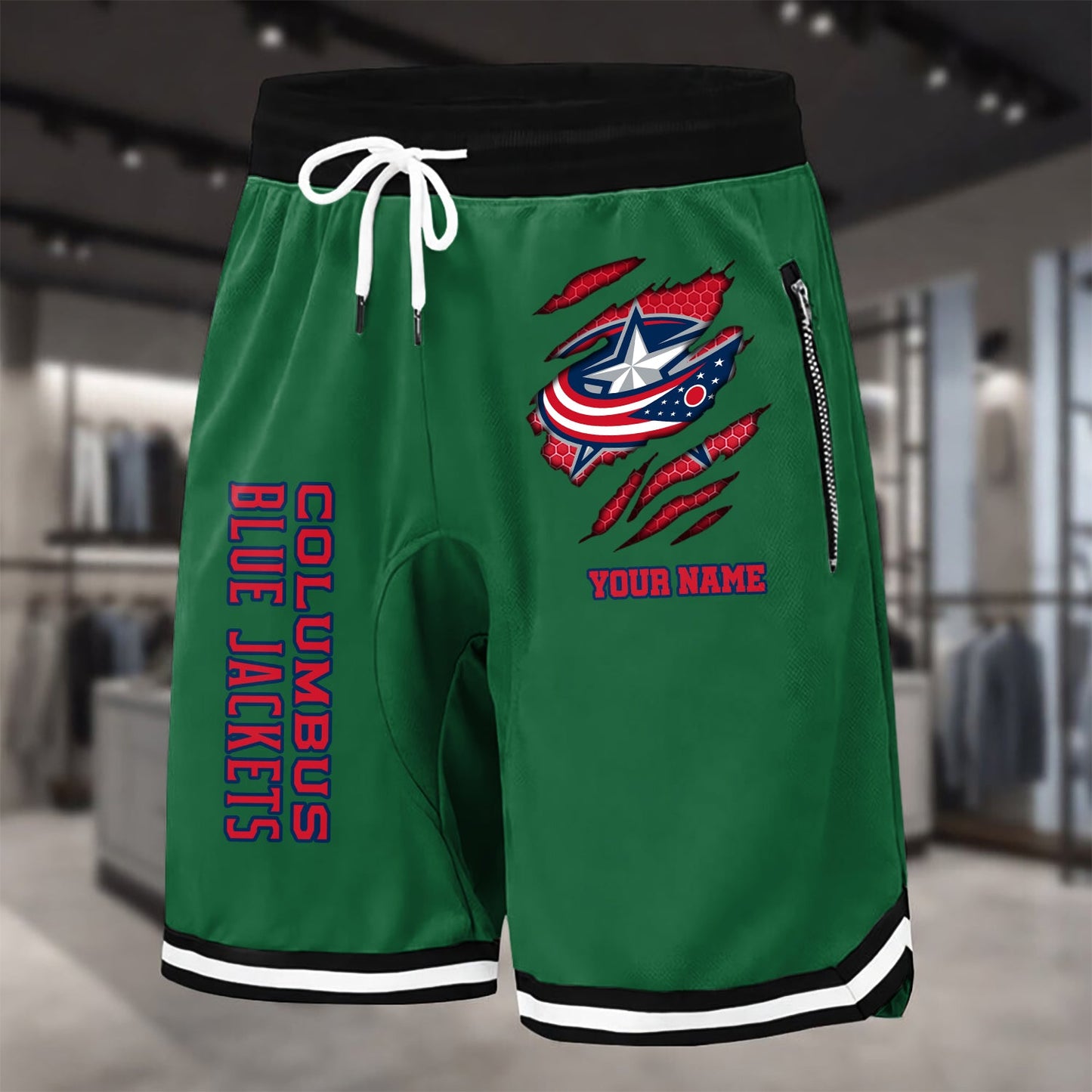 PREMIUM NHL X CBJ Summer Fitness Breathable Basketball Shorts NDT NHM 240426