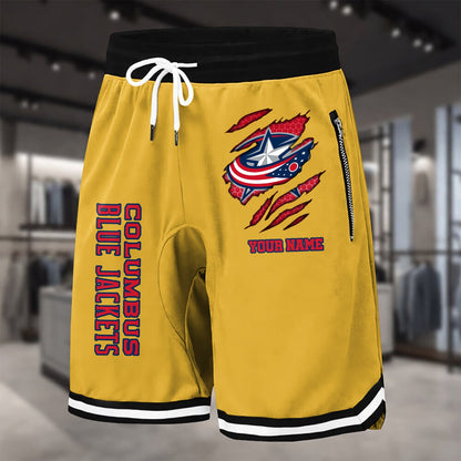 PREMIUM NHL X CBJ Summer Fitness Breathable Basketball Shorts NDT NHM 240426