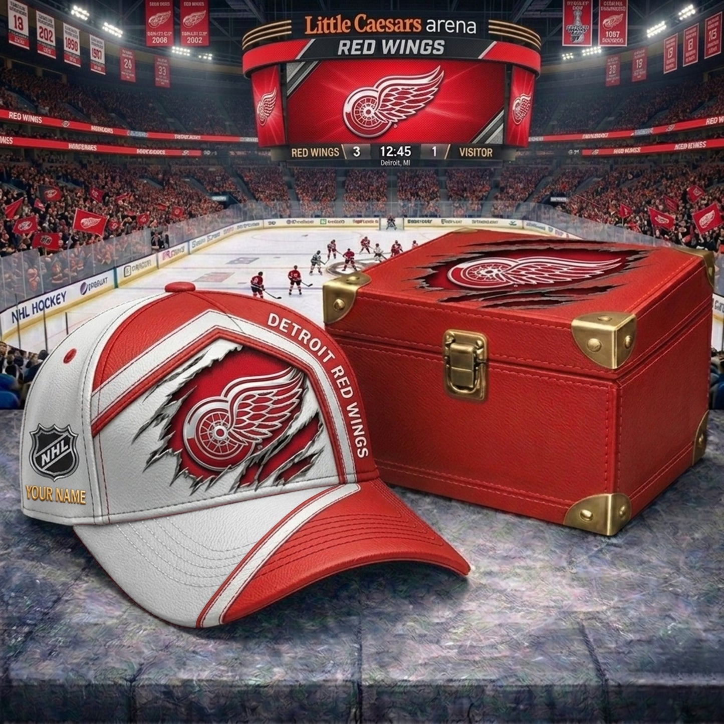 PREMIUM NHL X DRW CRACK CUSTOM NAME V3 HAT NDT NHM 170426