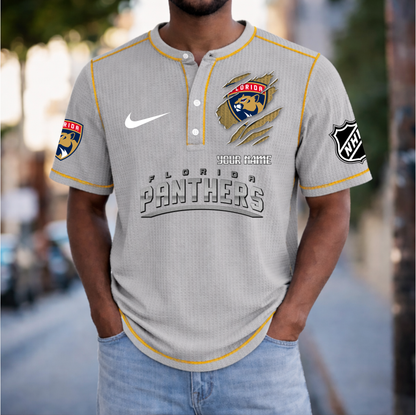 PREMIUM NHL X FP Crew neck button Henry Shirt Limited Editions NDT VHM 20426