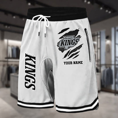 PREMIUM NHL X LAK Summer Fitness Breathable Basketball Shorts NDT NHM 240426