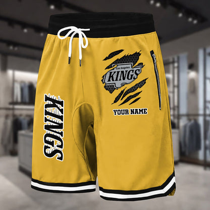 PREMIUM NHL X LAK Summer Fitness Breathable Basketball Shorts NDT NHM 240426