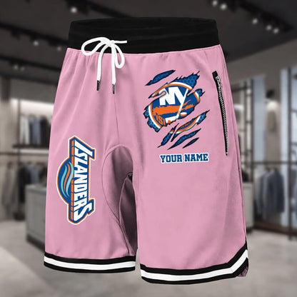PREMIUM NHL X NYI Summer Fitness Breathable Basketball Shorts NDT NHM 240426