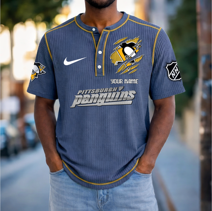 PREMIUM NHL X PP Crew neck button Henry Shirt Limited Editions NDT VHM 20426
