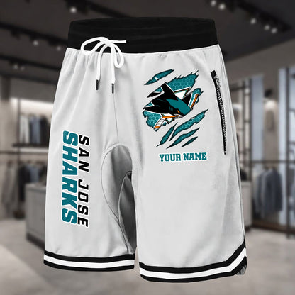 PREMIUM NHL X SJS Summer Fitness Breathable Basketball Shorts NDT NHM 240426