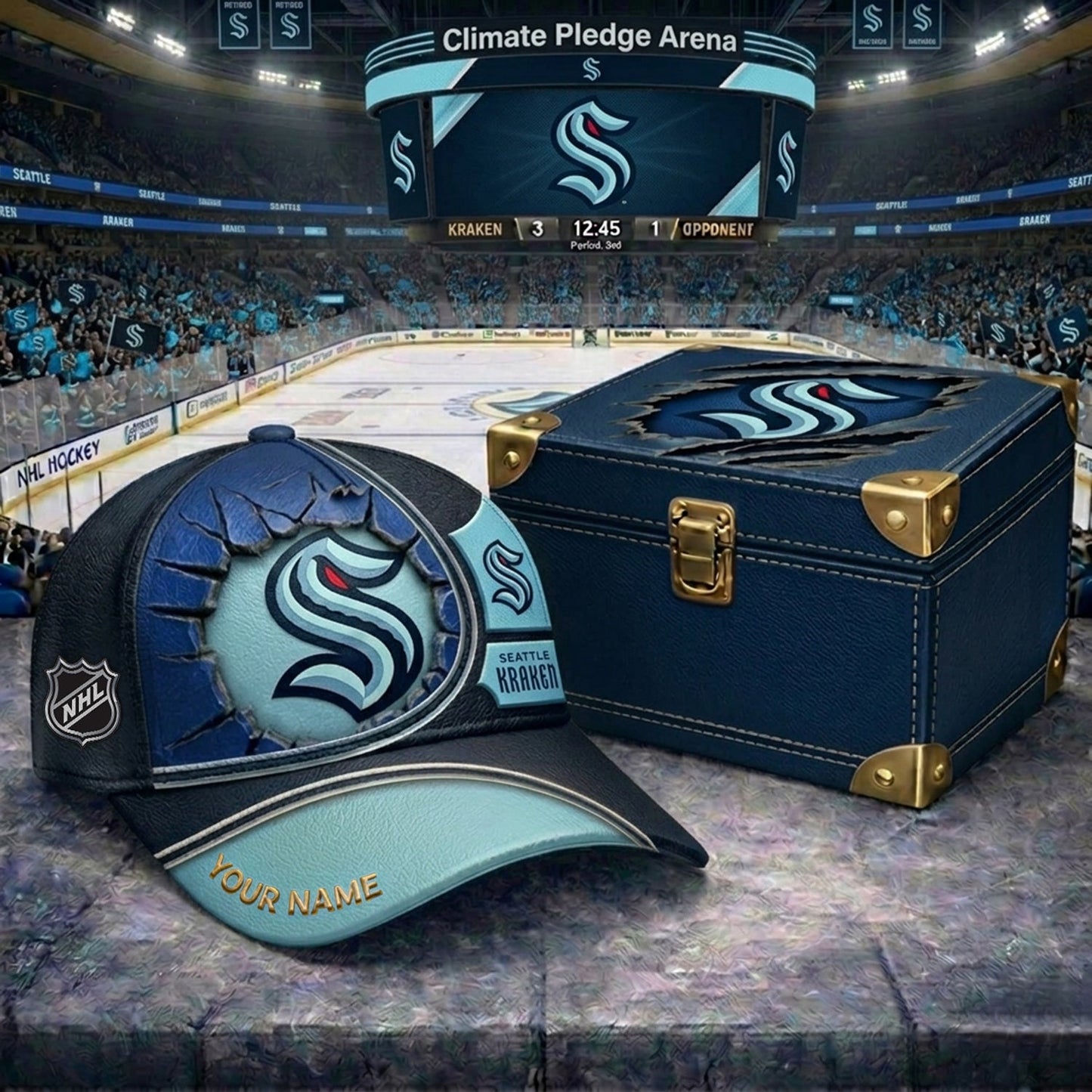 PREMIUM NHL X SK CRACK CUSTOM NAME HAT V303 NDT NHM 150526