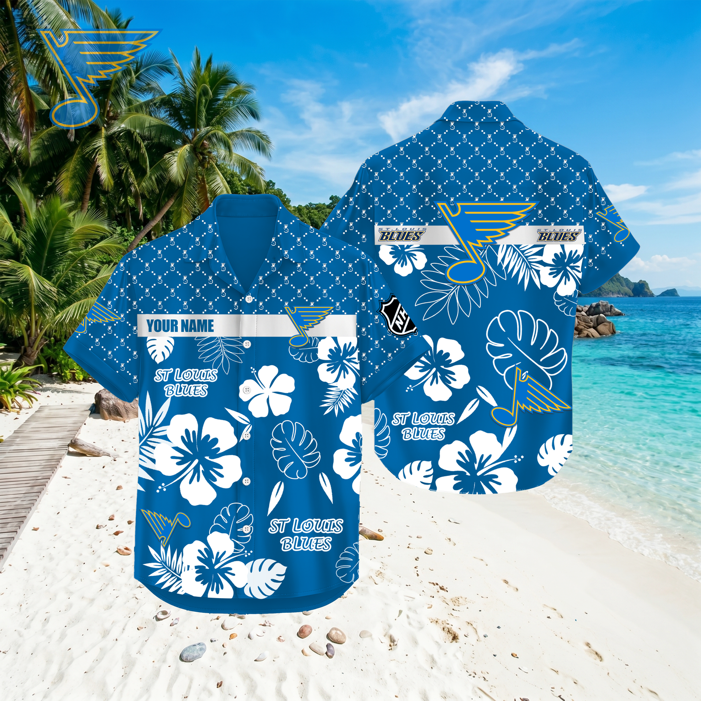 PREMIUM NHL X SLB Hawaiian Shirt Custom Name For Summer Holiday NDT VHM 270426