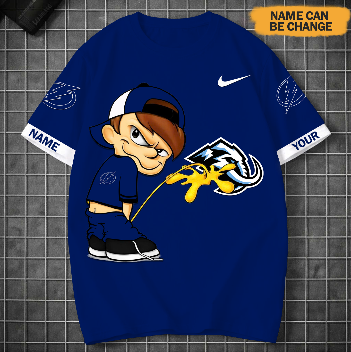 PREMIUM NHL X TBL Funny Peeing Boy New Tshirt Custom Name NDT VHM 160426