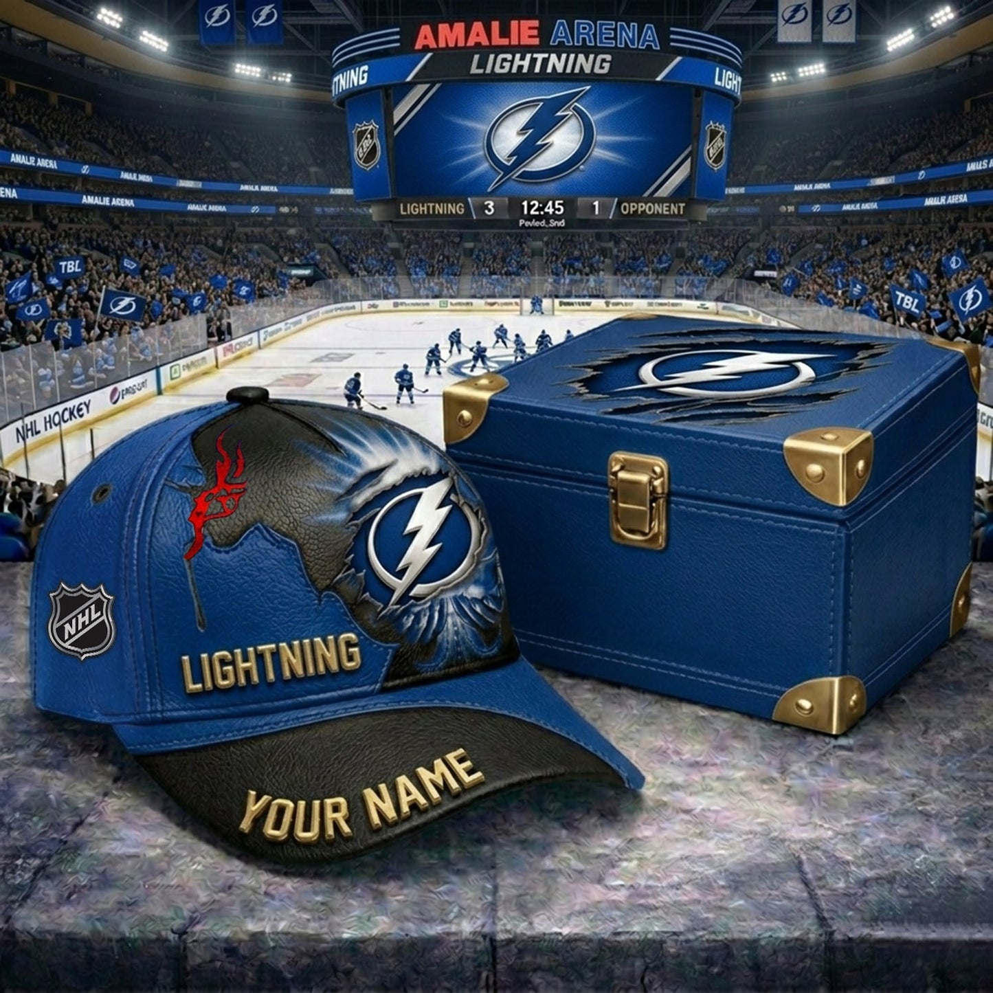 PREMIUM NHL X TBL JESUS CRACK CUSTOM NAME HAT V30 NDT NHM 140526