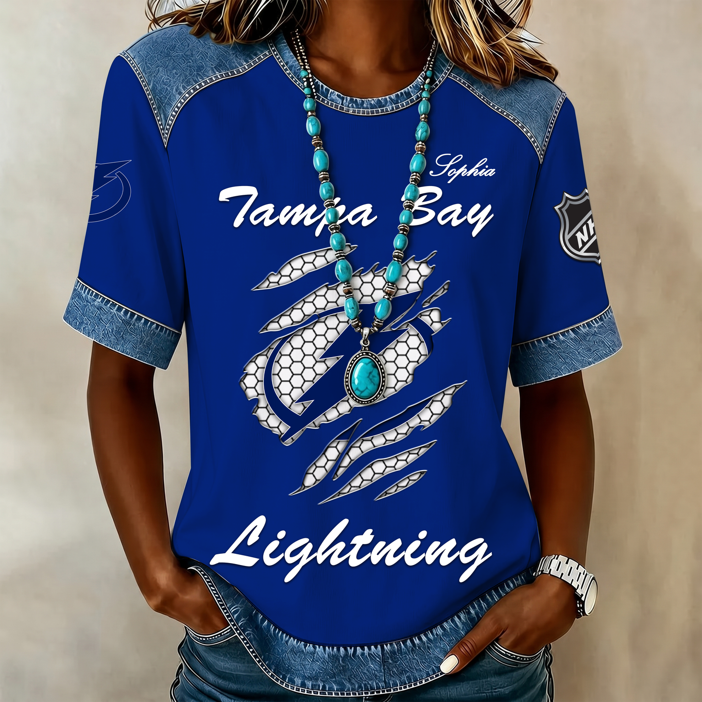 PREMIUM NHL X TBL Women Retro T Shirt Custom Name Limited Edition NDT VHM 190526