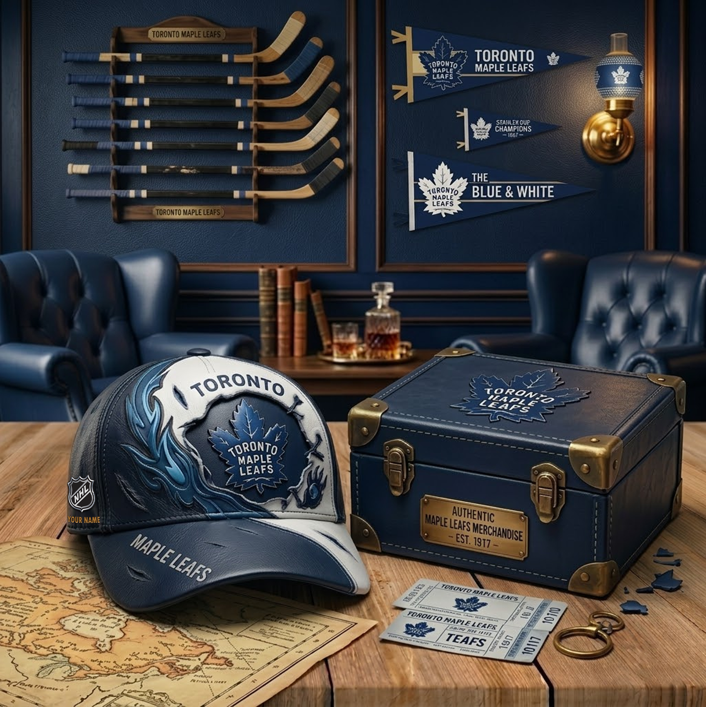 PREMIUM NHL X TML VINTAGE CUSTOME NAME HAT NDT VHM 180426