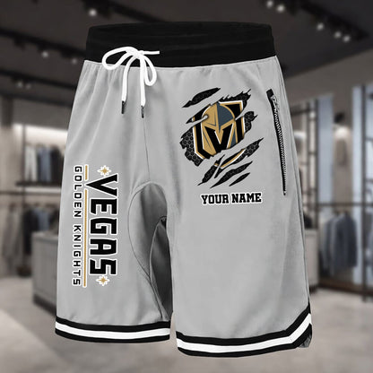 PREMIUM NHL X VGK Summer Fitness Breathable Basketball Shorts NDT NHM 240426