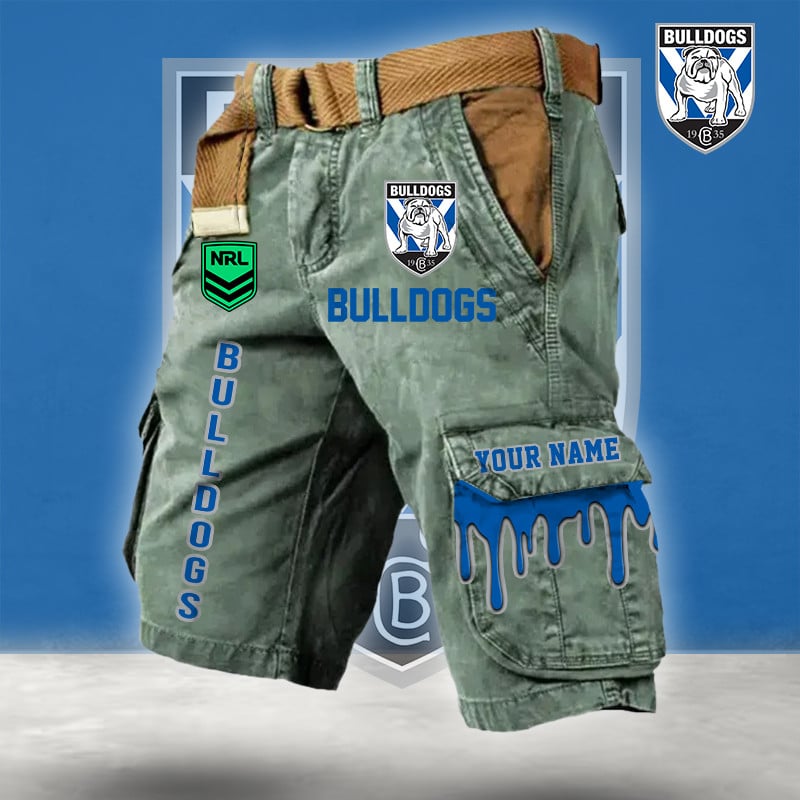 PREMIUM NRL X CB Cargo Shorts Custom Name Limited Edition NDT LVH