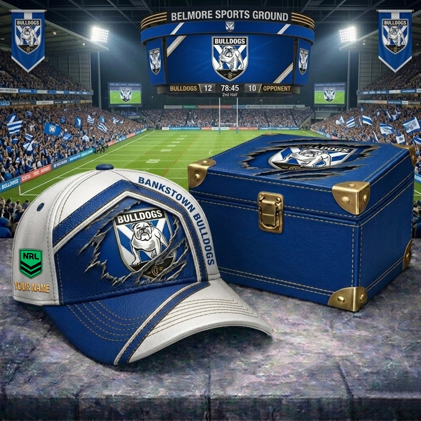 PREMIUM NRL X CBB CRACK CUSTOM NAME HAT LIMITED EDITION NDT NHM 070526