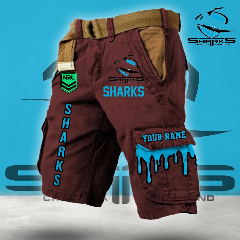 PREMIUM NRL X CS Cargo Shorts Custom Name Limited Edition NDT LVH