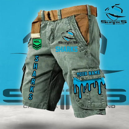 PREMIUM NRL X CS Cargo Shorts Custom Name Limited Edition NDT LVH