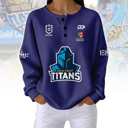 PREMIUM NRL X GCT Woman Waffle  Classic Hoodie NDT NQK 240326