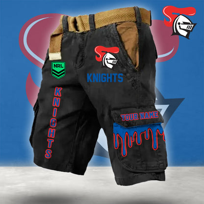 PREMIUM NRL X NK Cargo Shorts Custom Name Limited Edition NDT LVH