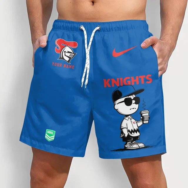 PREMIUM NRL X NK Cool Snoopy Men Short Pants Custom  Name  For Summer NDT NTN