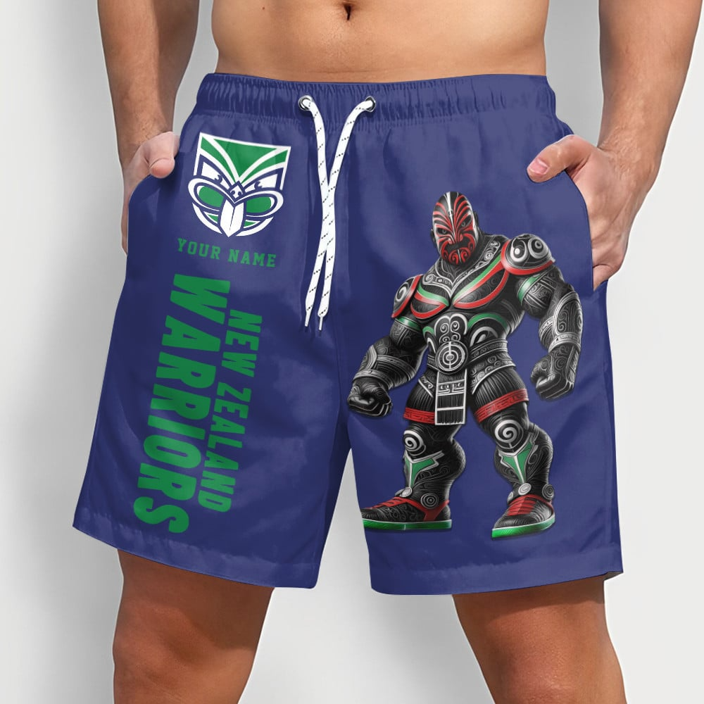 PREMIUM NRL  X NZW Sport Style Mascot Men Short Pants Custom NAME NDT NQK