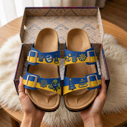 PREMIUM NRL  X PE Birken-Inspired Double-Strap Sandals For Summer Holiday NDT NTN 80526