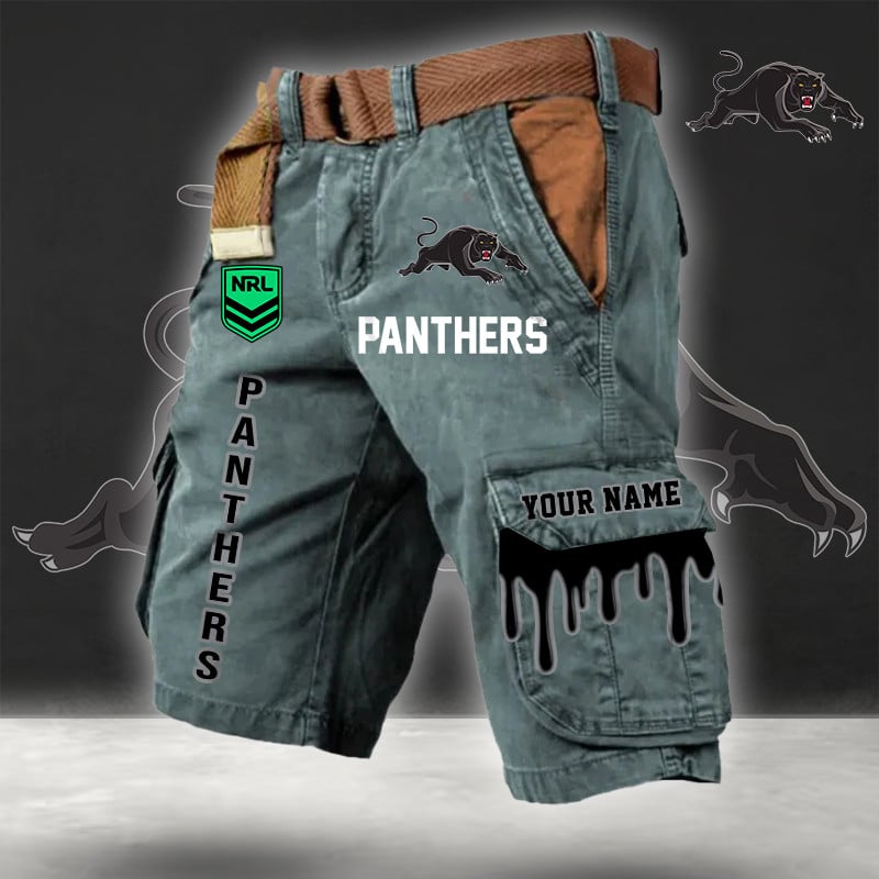 PREMIUM NRL X PP Cargo Shorts Custom Name Limited Edition NDT LVH