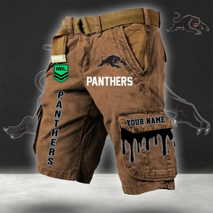 PREMIUM NRL X PP Cargo Shorts Custom Name Limited Edition NDT LVH