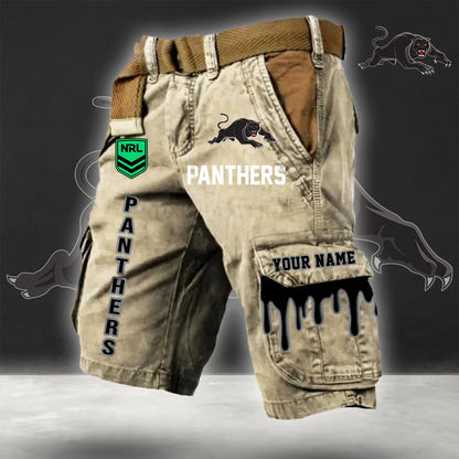 PREMIUM NRL X PP Cargo Shorts Custom Name Limited Edition NDT LVH