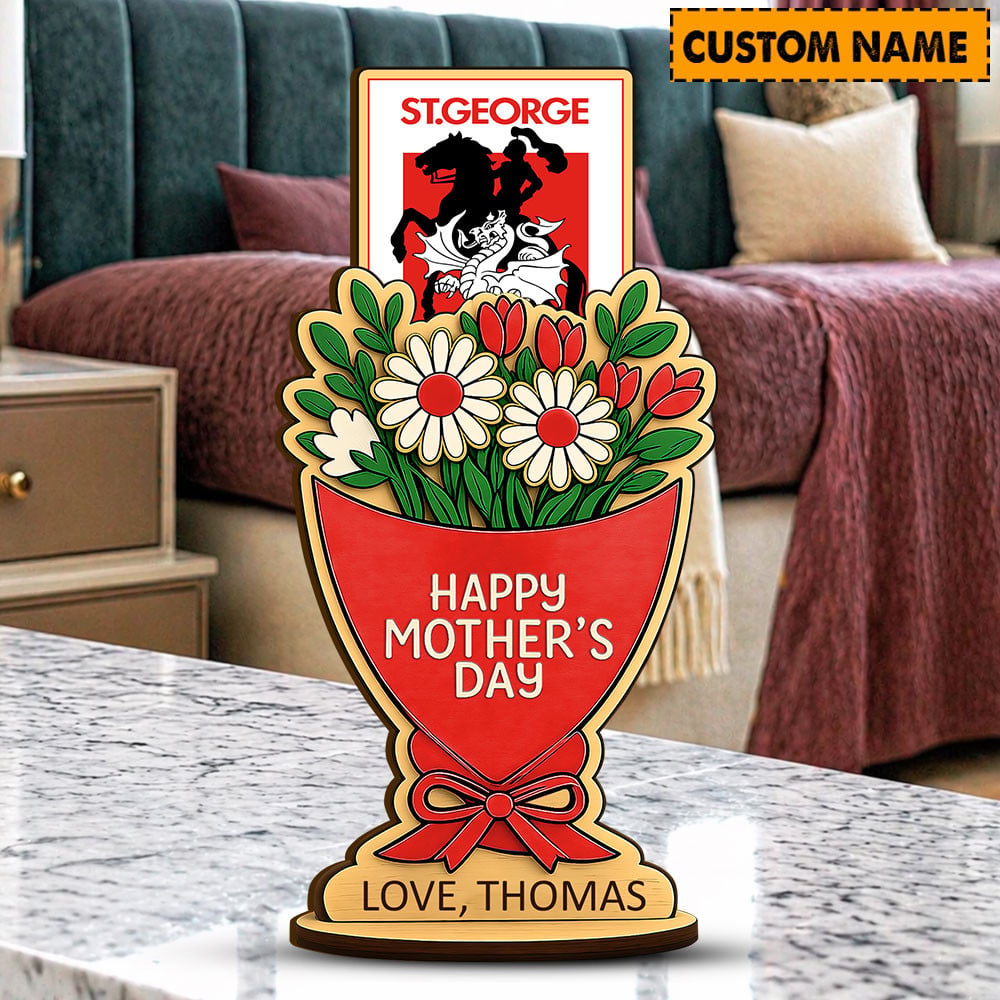 PREMIUM NRL X SID Custom Name Happy Mother's Day Wooden Plaque Gifts For Fan NDT LVH 180426