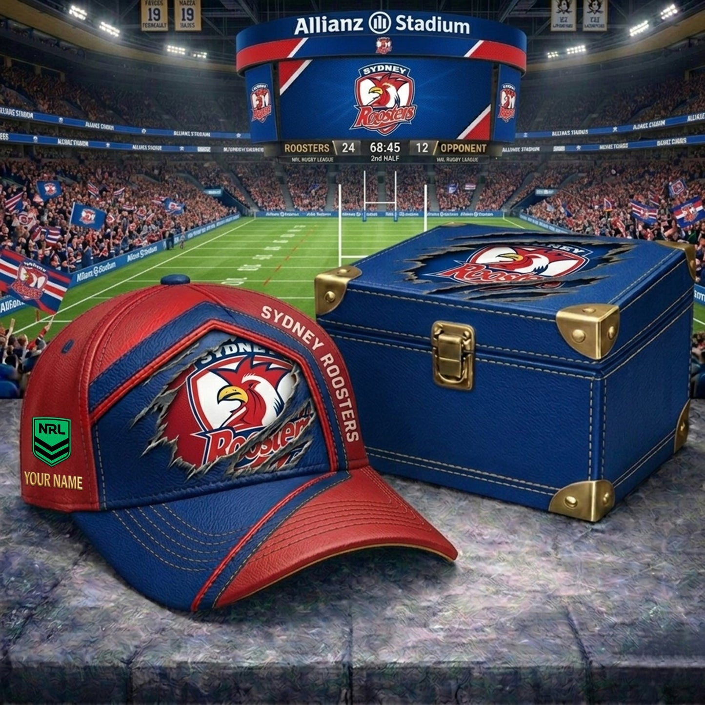 PREMIUM NRL X SR CRACK CUSTOM NAME HAT LIMITED EDITION NDT NHM 070526