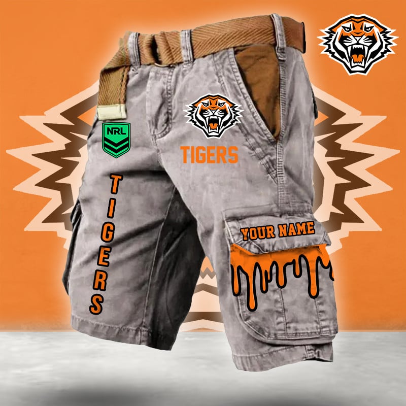 PREMIUM NRL X WT Cargo Shorts Custom Name Limited Edition NDT LVH