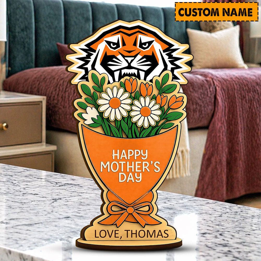 PREMIUM NRL X WT Custom Name Happy Mother's Day Wooden Plaque Gifts For Fan NDT LVH 180426