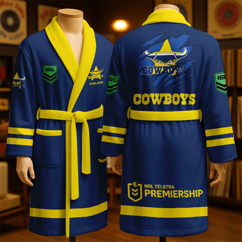 PREMIUM NRL X NQC New Style Royal Fleece Bathrobe Personalized NDT LVH 260226