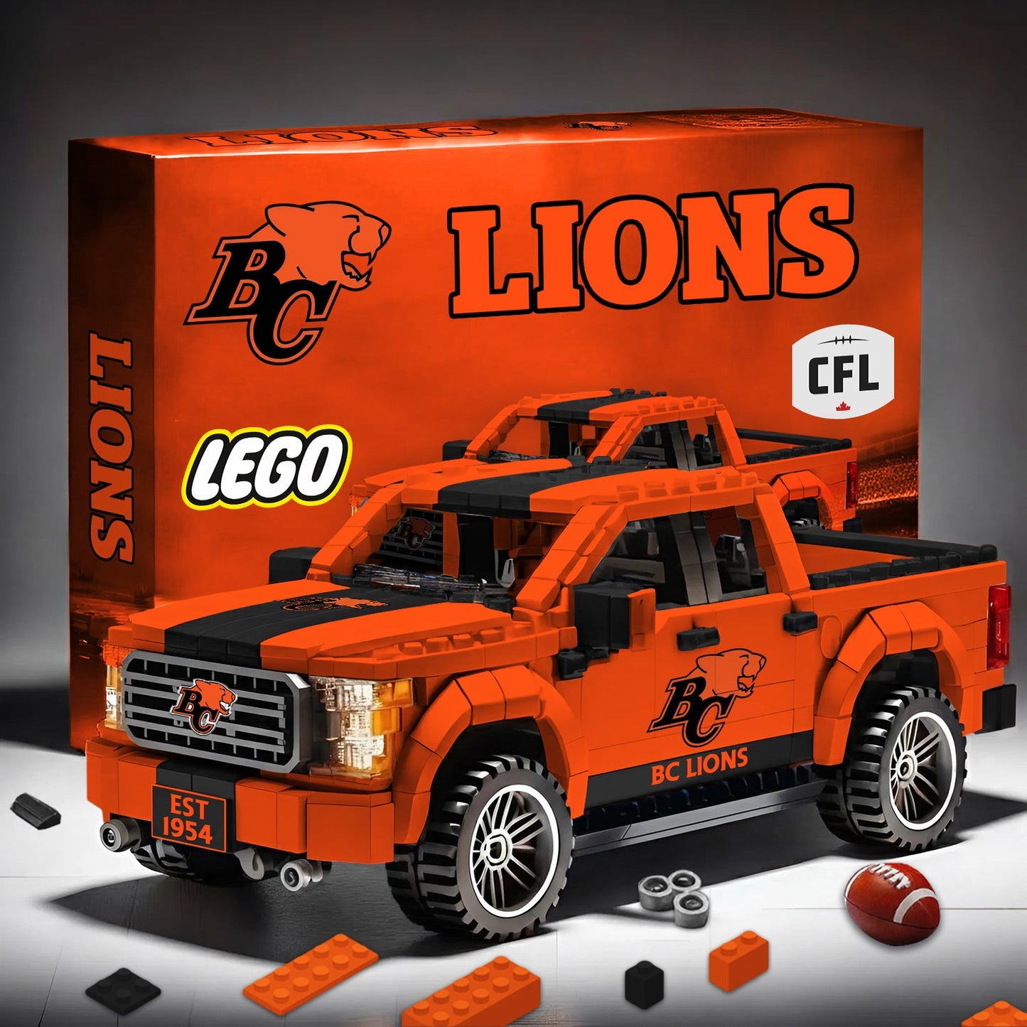 PREMIUM CFL X BCL ANNIVERSARY 68TH 3D RACING TRUCK BRICK TOY NDT NHM 020426