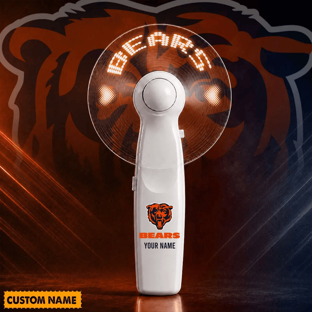 PREMIUM NFL X CHI USB Led Fan Custom Name Limited Editions NDT LVH240526