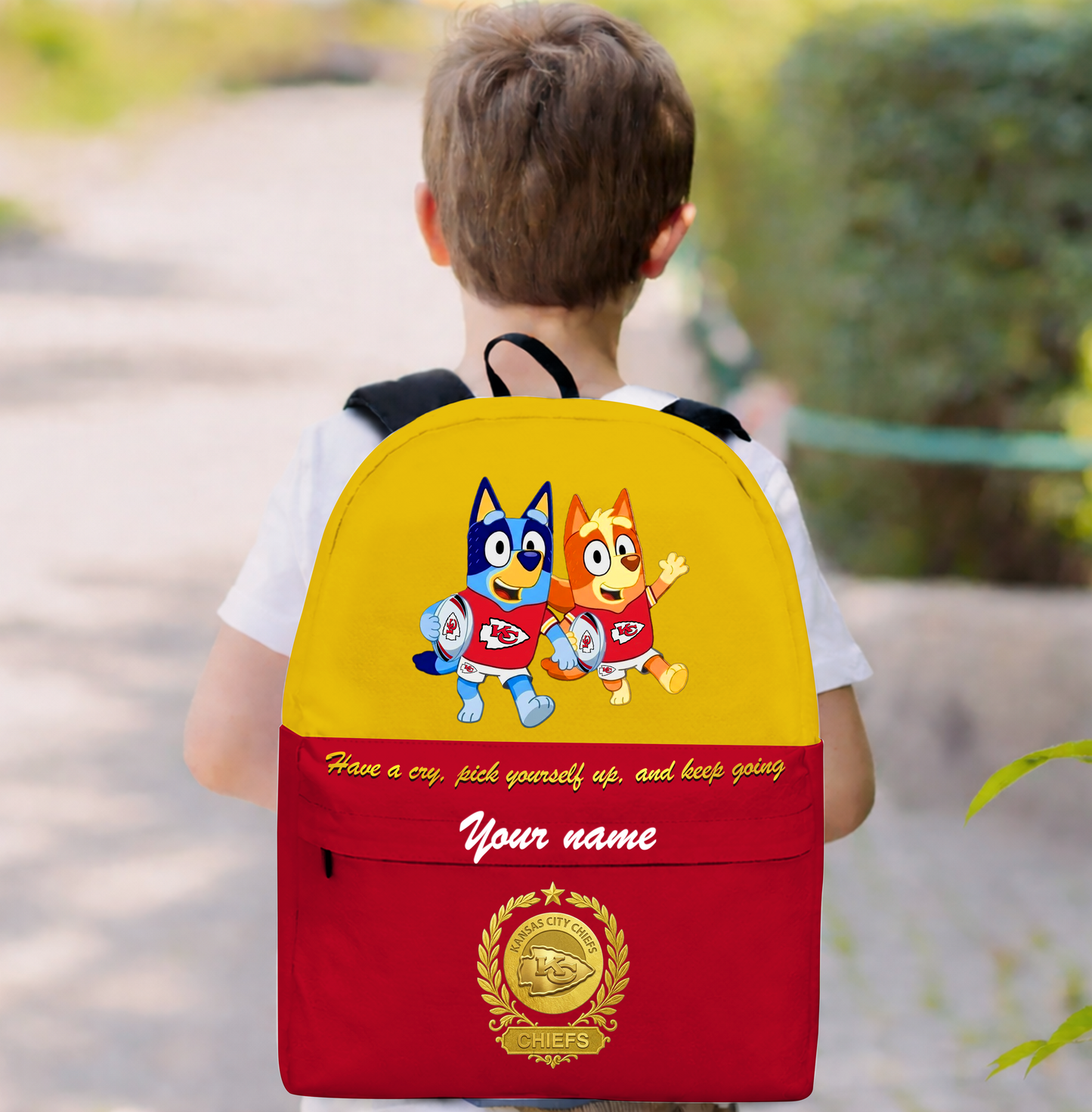PREMIUM NFL X KCC Schoolbag  Bluey & Bingo  Personalized Gifts For Son Limited Edition NDT VHM 050326