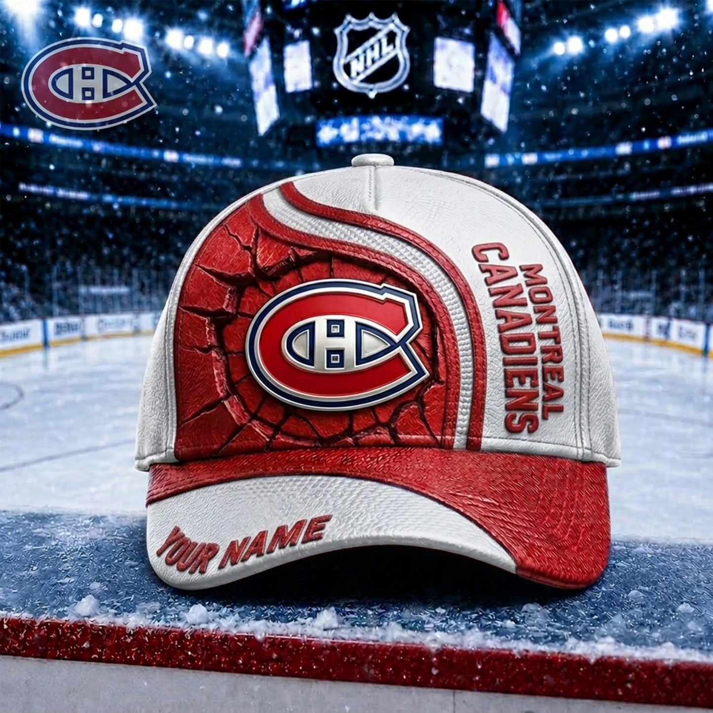 PREMIUM NHL X MC Embroidered Hockey Custom Name HAT NDT NHM 250526