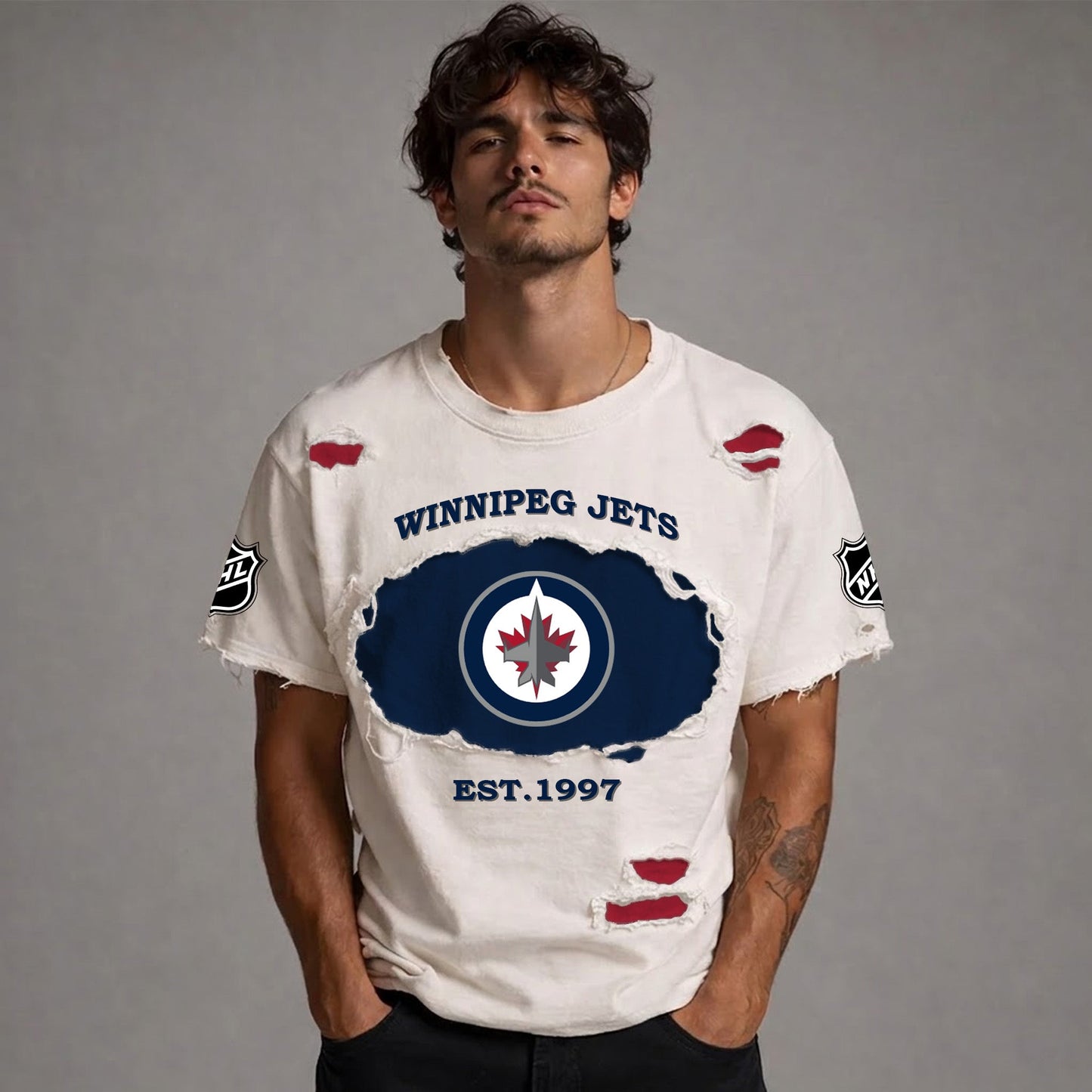 PREMIUM NHL  x WJ RETRO WASH SHIRT NDT NTN 080426