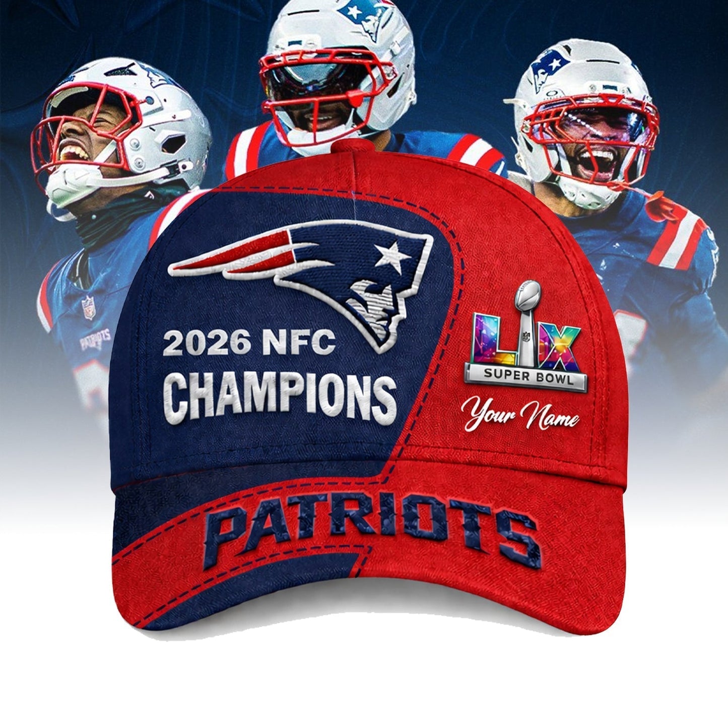 PREMIUM NFL X PAT National League Champions 2026 CLASSIC CAP NDT NHM 050226