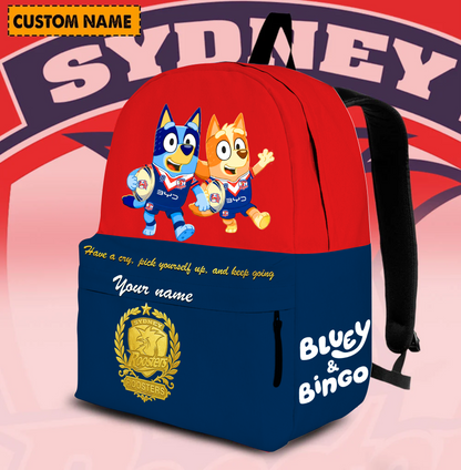 PREMIUM NRL X SR Schoolbag  Bluey & Bingo  Personalized Gifts For Son Limited Edition NDT VHM 030326
