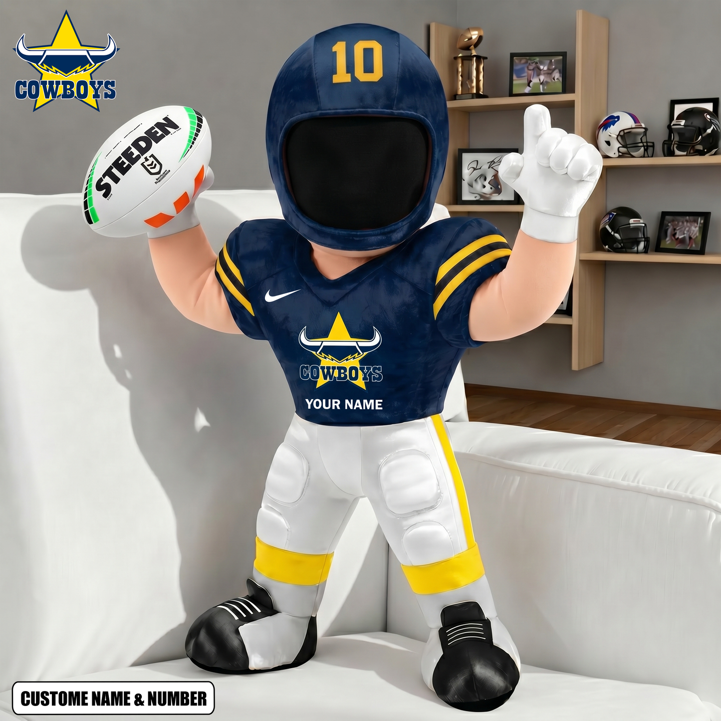 PREMUM NRL X NQC Players Custom Shape Pillow  Gifts FOR FAN NDT VHM 260526